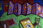 Christopher A. Lane, Paperwork, 2003, Pastel 