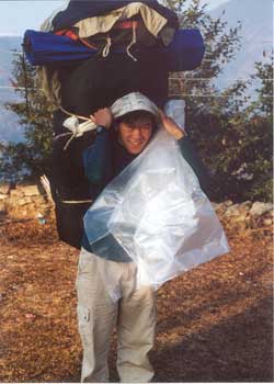 Porters do the hard work.