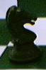 black chess knight