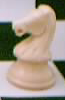 white chess knight