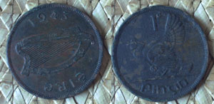 Metal Decting find, Irish Coin