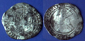 Elizabeth I, silver sixpence 