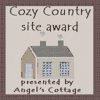 Cozy Country Site Award from Danielle