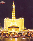 Eiffel Tower, Paris Las Vegas at night.