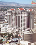 Ceasar's Palace from Eiffel Tower, Paris Las Vegas.