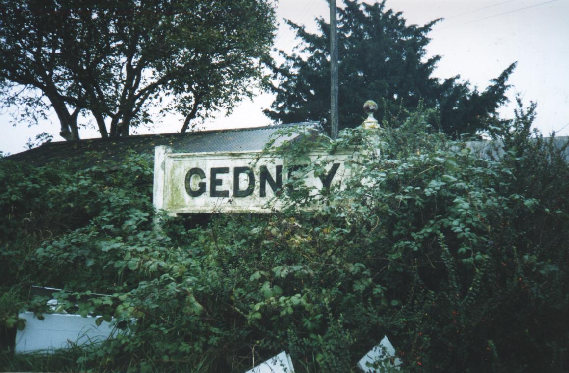 Massive Gedney Station sign, just needs a little pruning!!