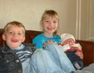 Jeroen, Marrit & their new cousin Kimberly, October 2005