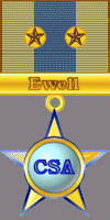 Richard S. Ewell Medal. 3rd award presented 3 July 2007 by GEN Nick Kunz, COA, for outstanding service in command of II Corps, AotM.  2nd award presented 13 July 2004 by GEN Jim Thomas, CoA, for two year's service in command of AotM.  1st award presented 4 April 2004 by CoA for one year of outstanding service in command of AotM.