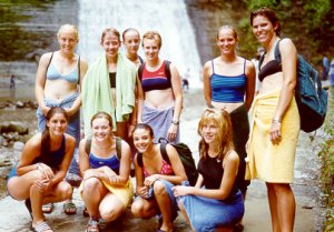 The girls are relaxing at Stoneybrook State Park