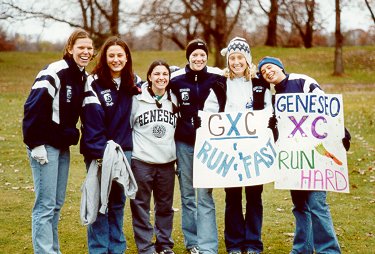 Loyal fans and runners cheering at Regionals