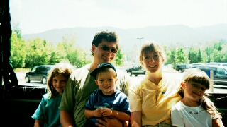 On the Waterville Valley Shuttle, August 2001