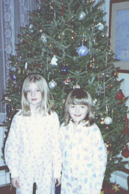 girls by the tree