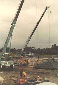 crane erection -mystery creek