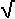 Raiz quadrada