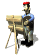 Artist painting a Picture.