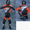 agv astra one piece suit fluorescent orange/black