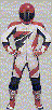 agv astra one piece suit white/red/black