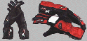 agv corsa 2 gloves black/red/white & black