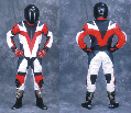 AGV Delta One Piece Suit White/Red/Black