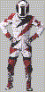 agv rage one piece suit white/red/black