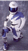 agv spark one piece suit white/blue/black