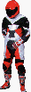 AGV Torino Two Piece Suit White/Red/Gunmetal/Black