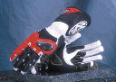 agv vitech gloves black/white/red