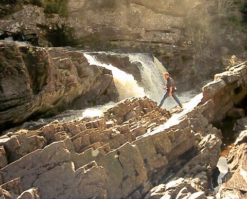 Me on Roggie falls