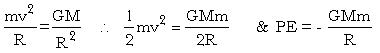 centripetal = force of gravity, KE, PE - satellites