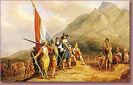 Jan van Riebeecks Landung am Kap der Guten Hoffnung