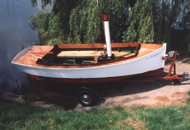 Launch day on the slipway.
