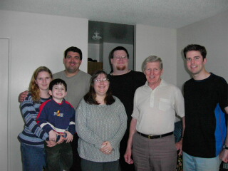 Visiting Granddad on Father's Day