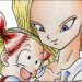 Juuhachigou holding chibi Marron. Kawaii!