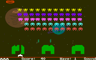 A good clone of the classic Space Invaders
