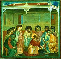 Washing of the Feet - by Giotto
