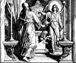 Gabriel 
tells Zacharias about John