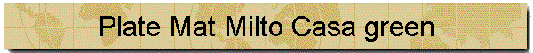 Plate Mat Milto Casa green