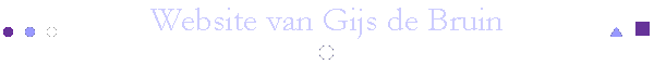 Website van Gijs de Bruin