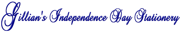 Gillian's Independence Day Stationery