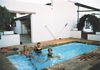 Enjoying a swim in the African tropical heat..