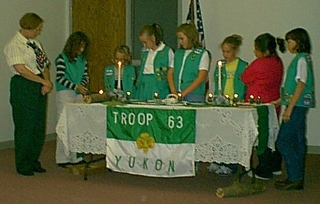 Lighting a candle