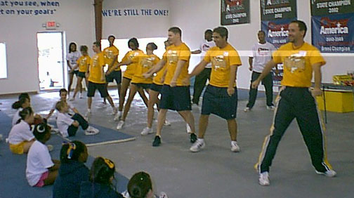 Staff performing
