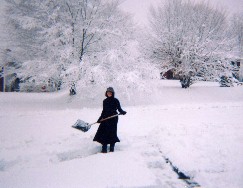 Mom in the Snow