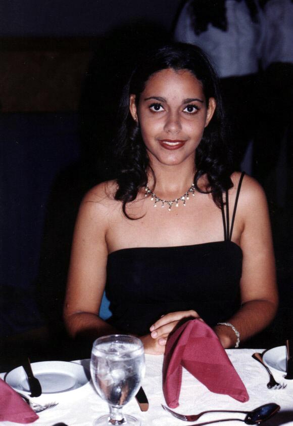 Me at a dinner party of my modeling school