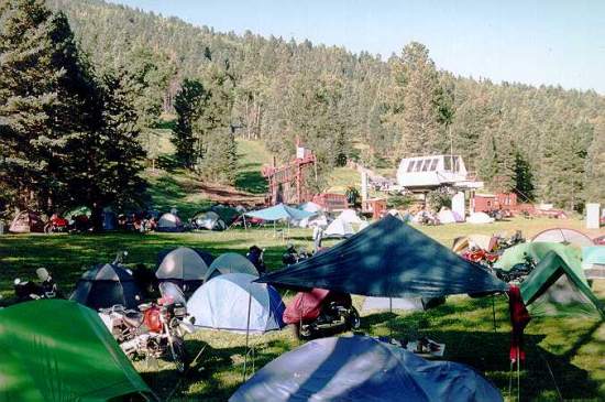 Camping at the Ski Lift
