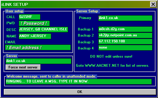 setup window
