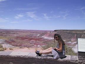 Elena in the desert