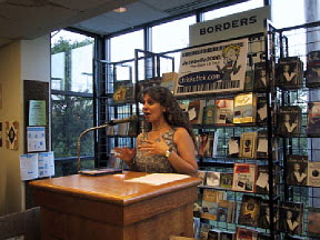 Elena at Borders