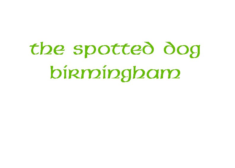 [ Spotted Dog text]
