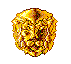 GOLD LION HEAD LOGO